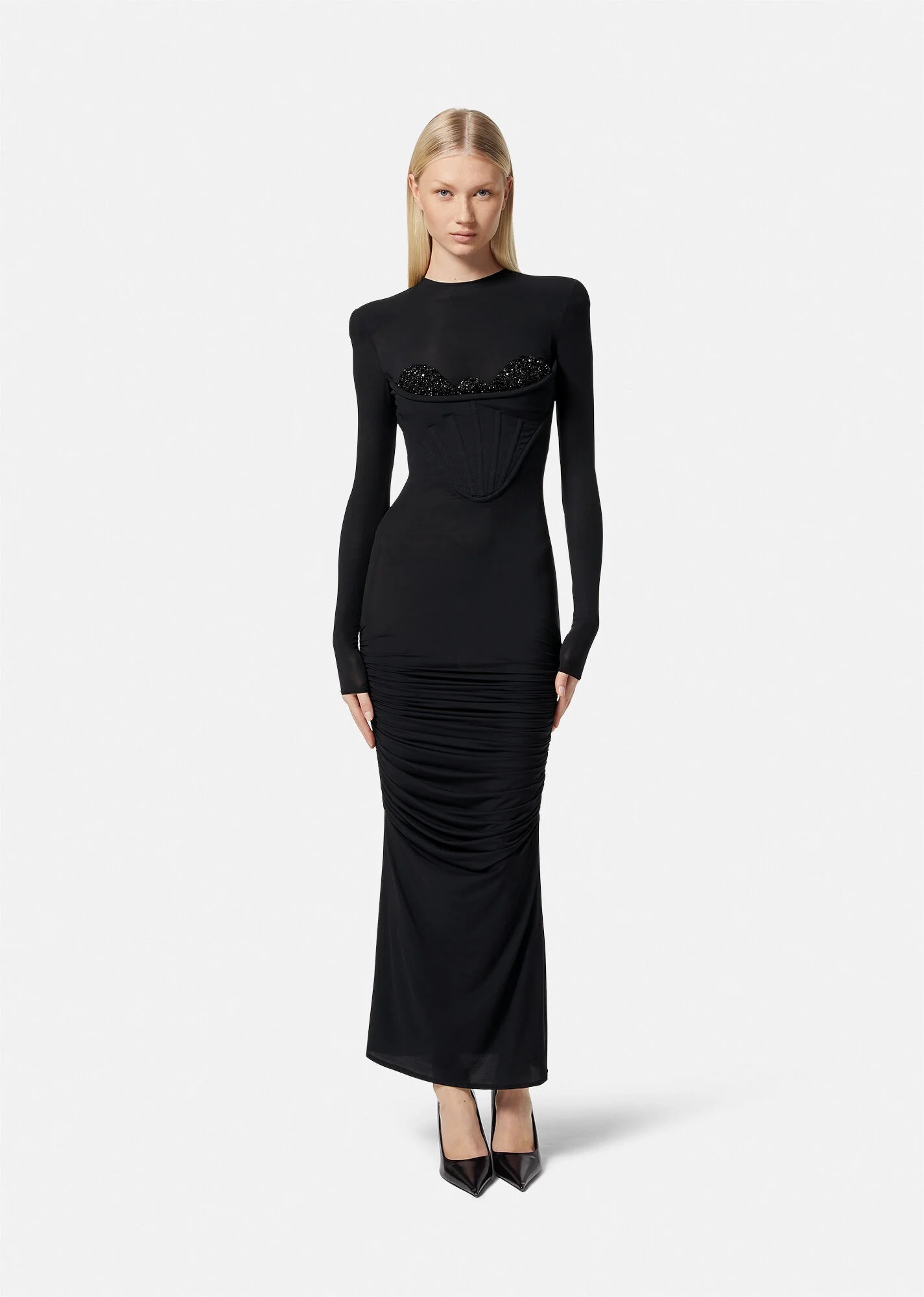 Embroidered Corset Gown - 3
