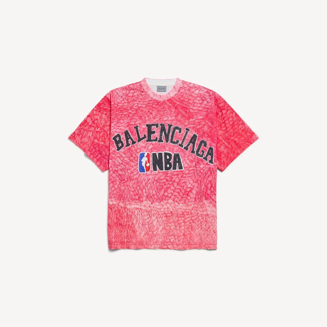 Women's Balenciaga | Nba Collaboration Oversized T-shirt in Red - 1