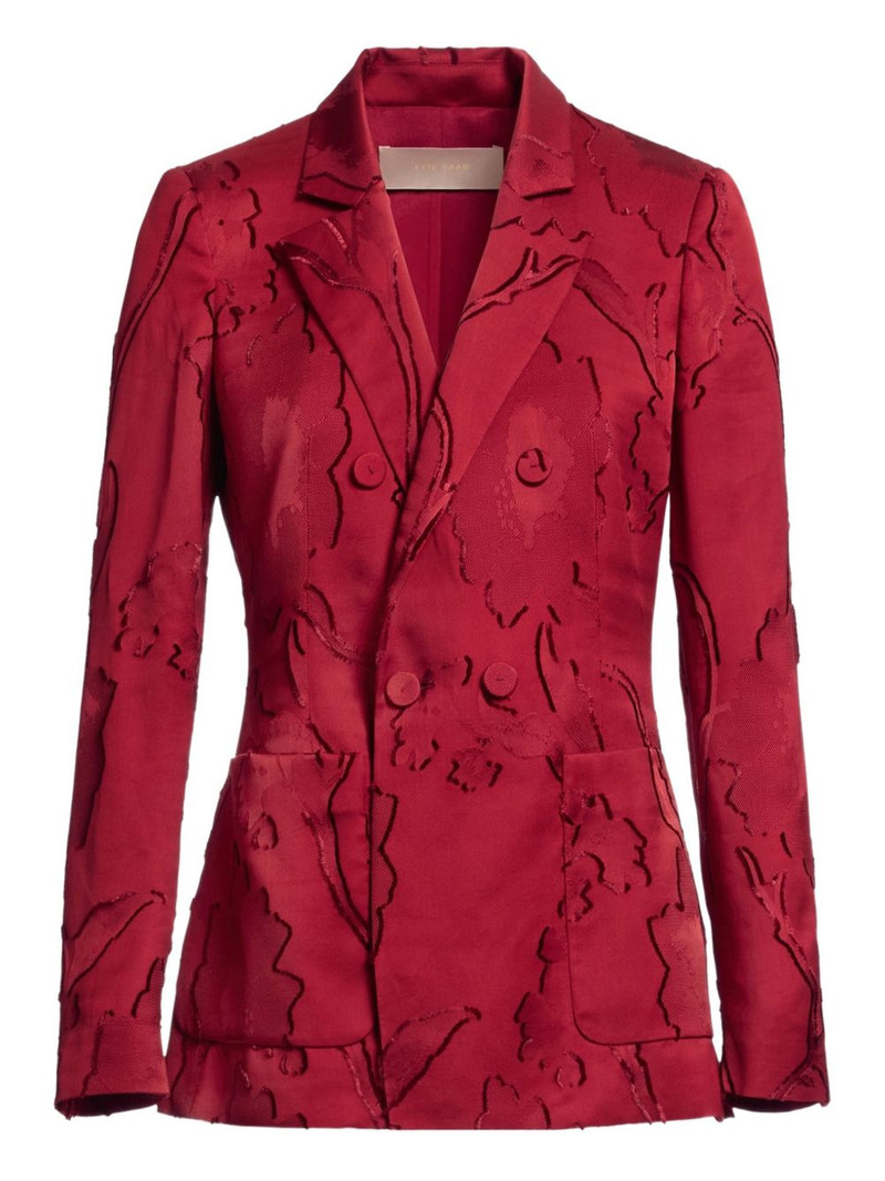 jacquard double-breasted blazer 1