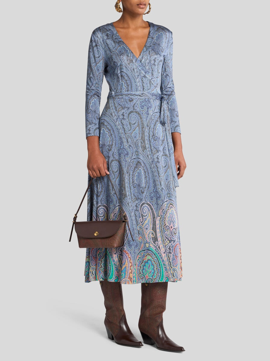 PAISLEY WRAPAROUND DRESS - 3
