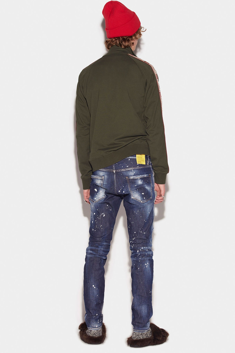 DSQUARED2 DARK RIPPED BLEACH WASH COOL GUY JEANS outlook