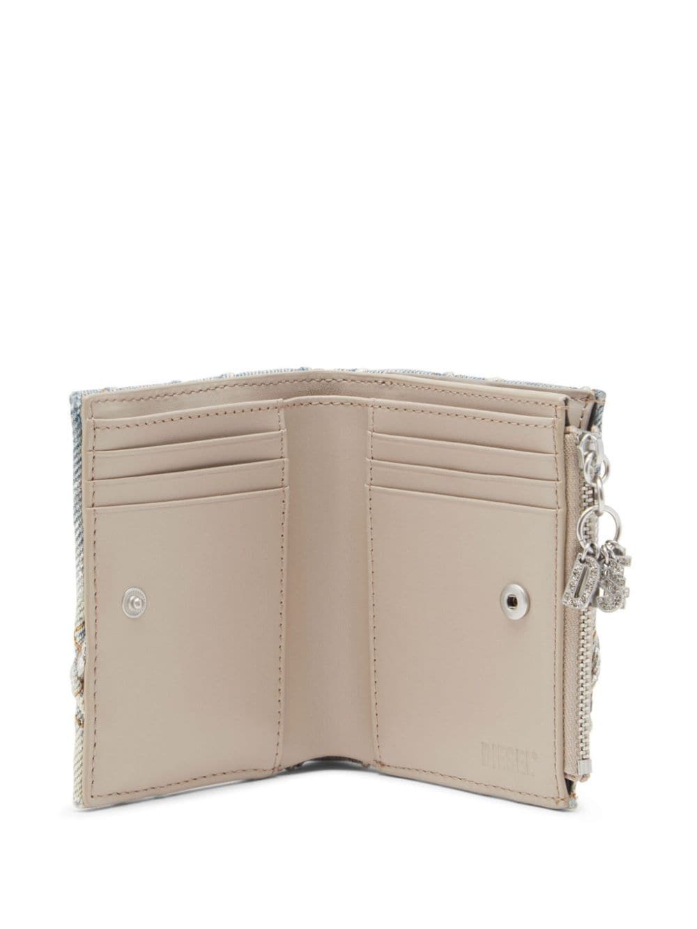 Charm D- Bi-Fold Zip II denim wallet - 4