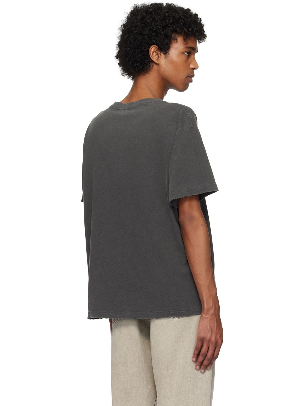 Black Folsom Cropped T-shirt - 3