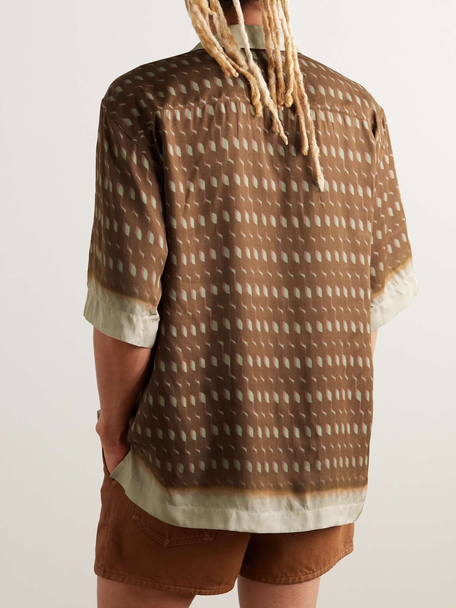 Printed Satin Shirt - 3