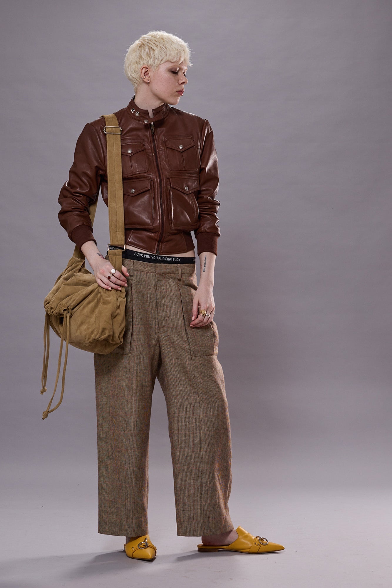PLEATED POCKET TROUSER - 2