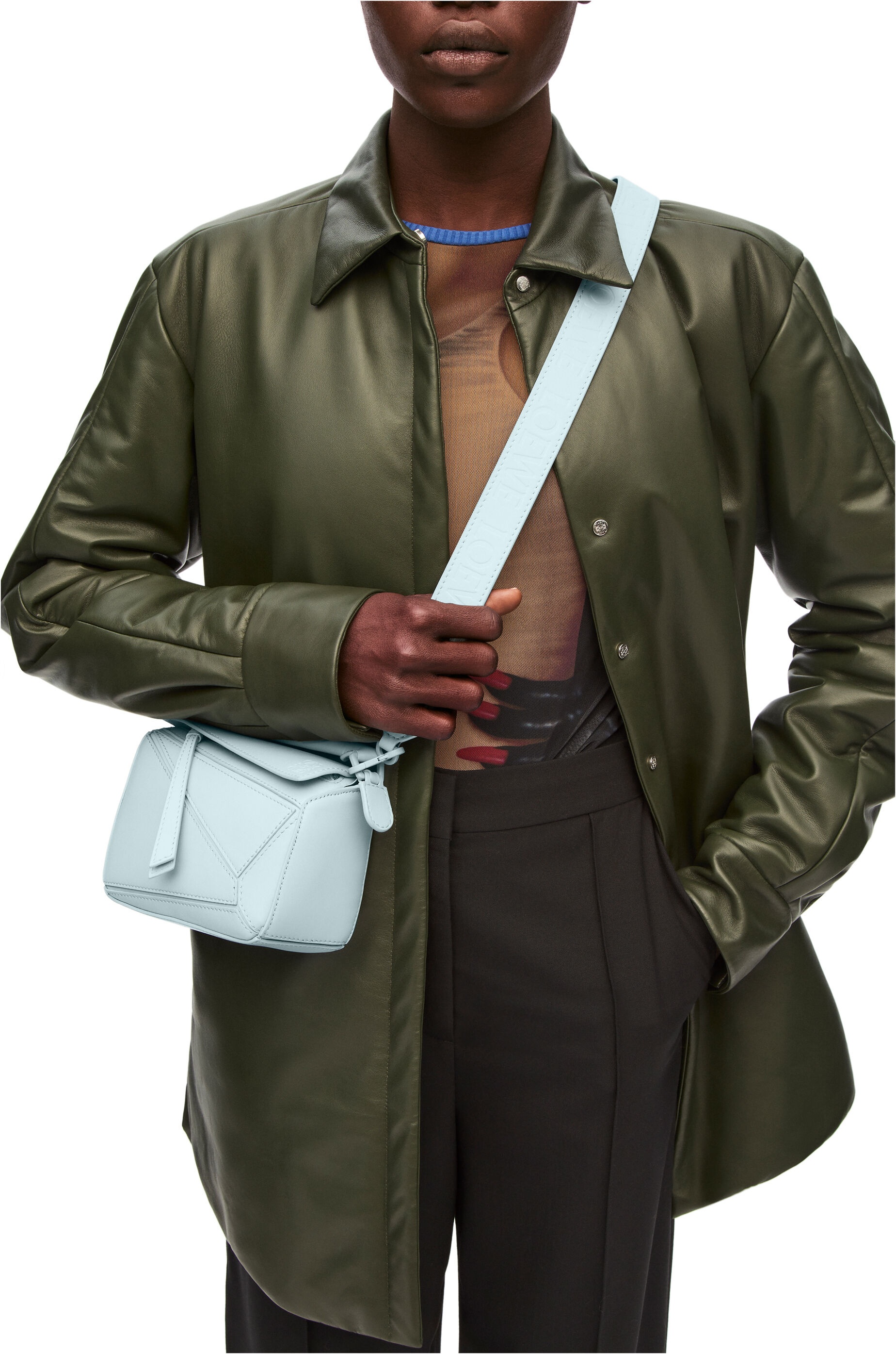 Mini Puzzle bag in satin calfskin - 2