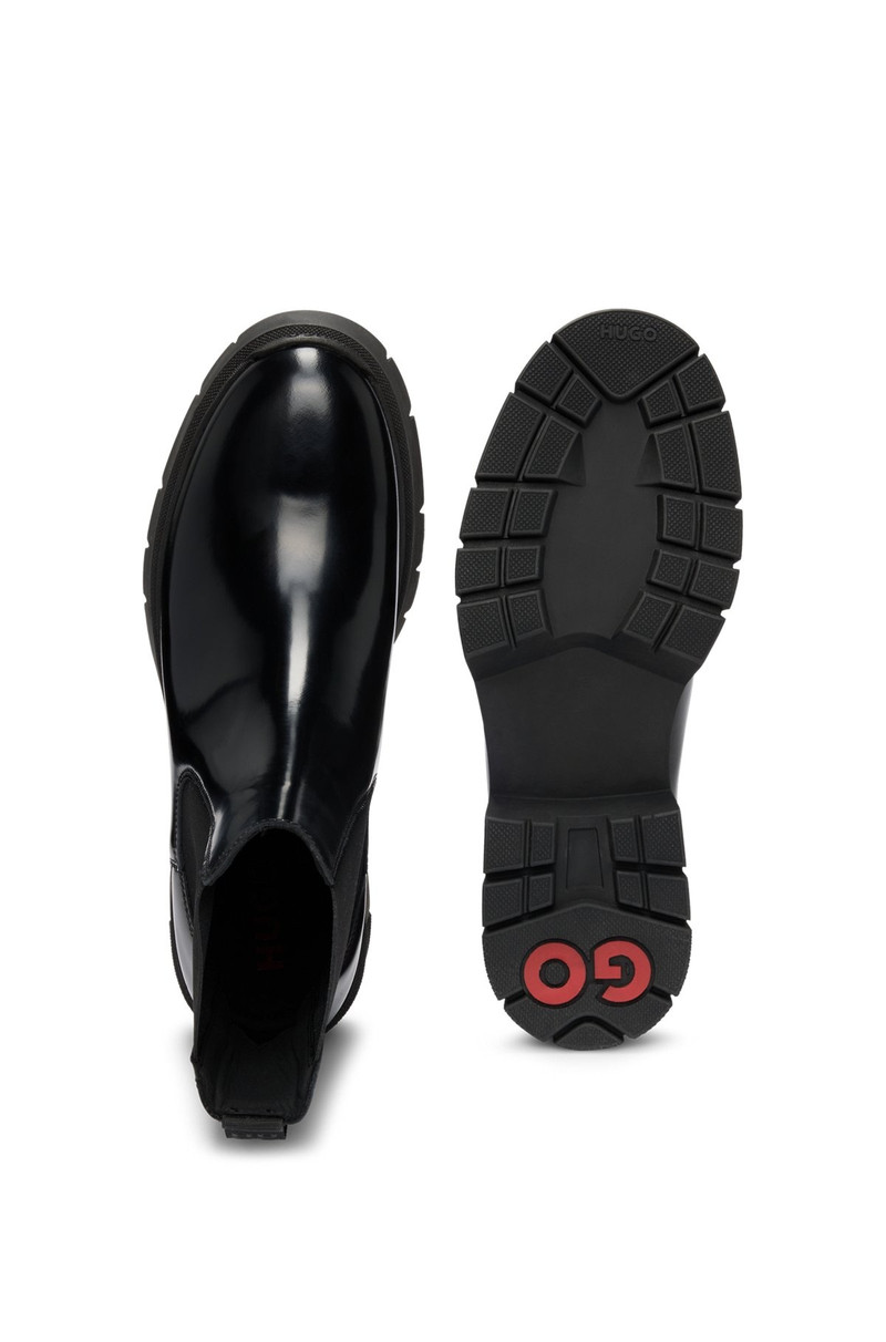 BLOCK-HEEL CHELSEA BOOTS IN FAUX LEATHER 3