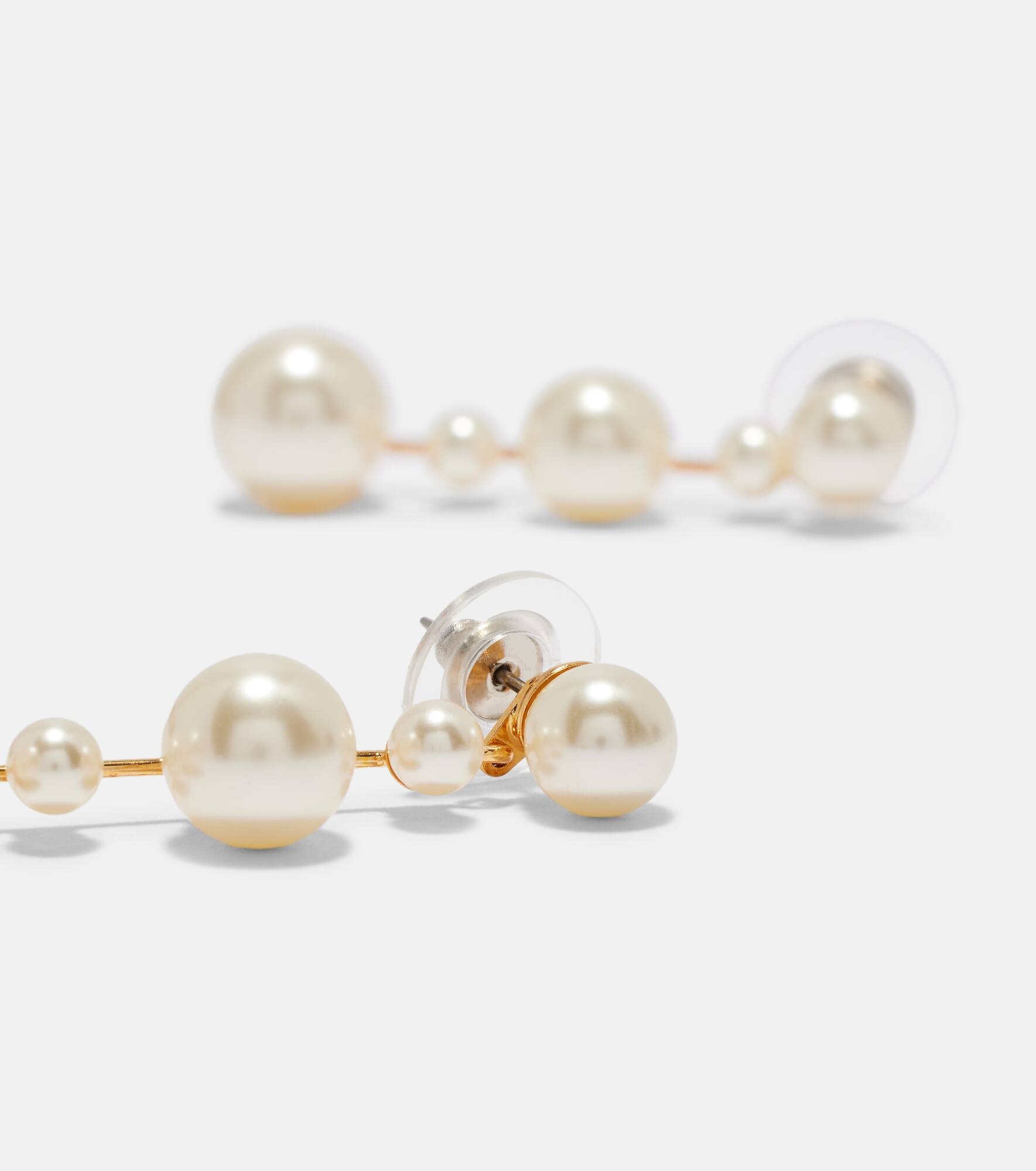 Maylin faux-pearl drop earrings - 4