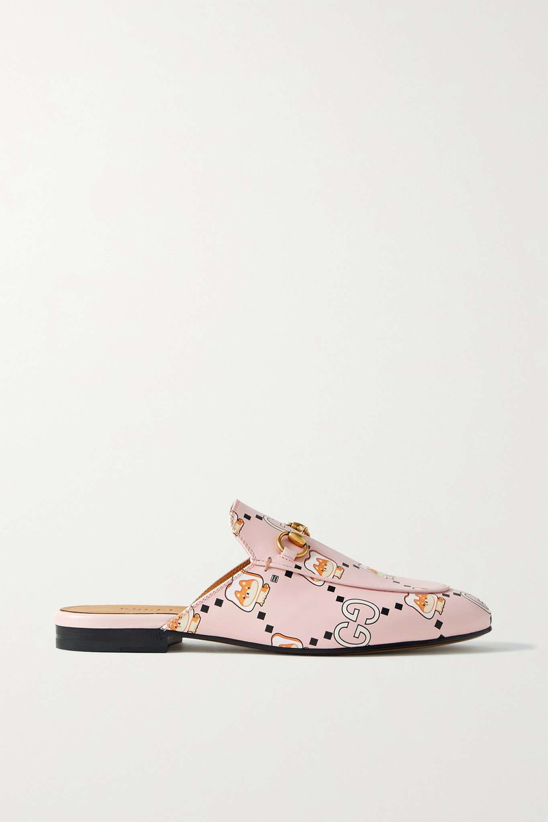 Princetown Kawaii horsebit-detailed leather slippers - 1