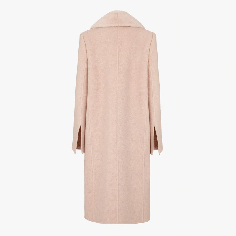 FENDI Pink camel coat outlook