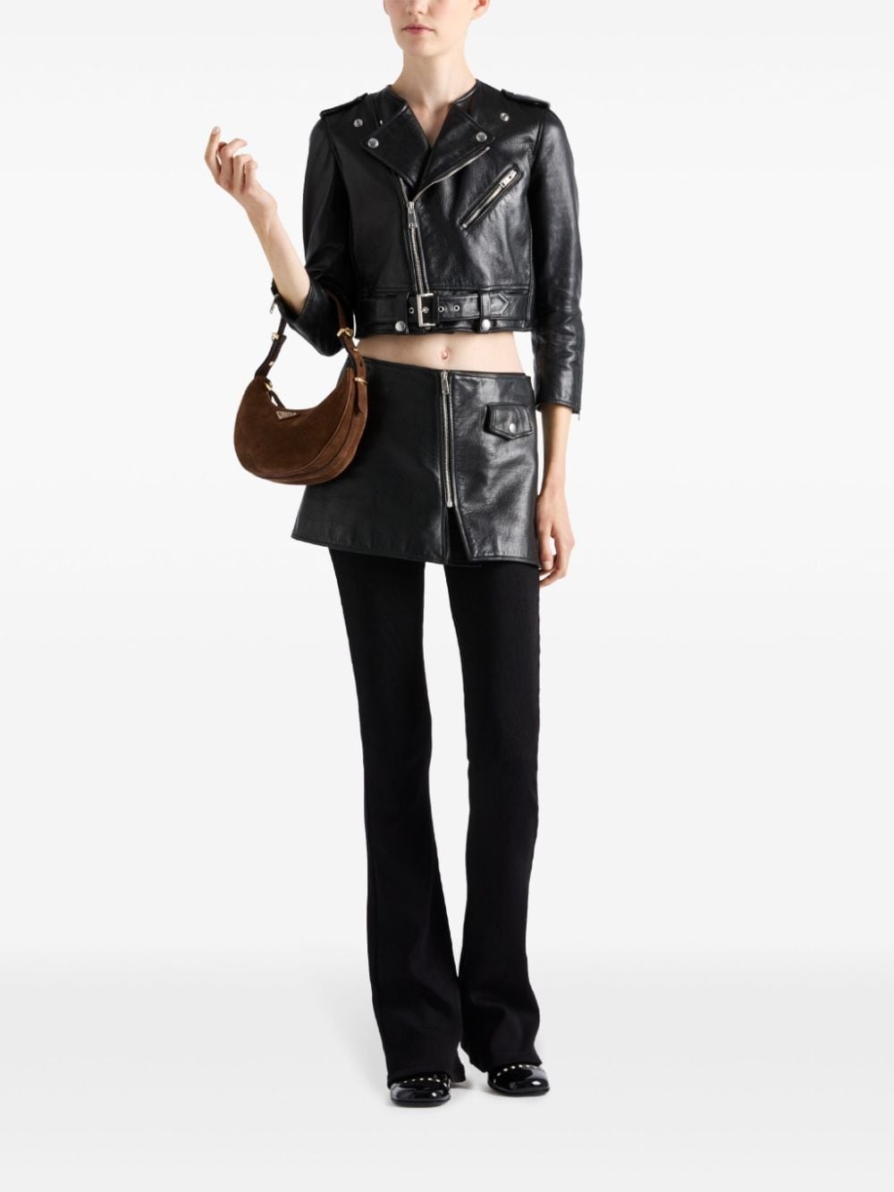 leather biker jacket - 2