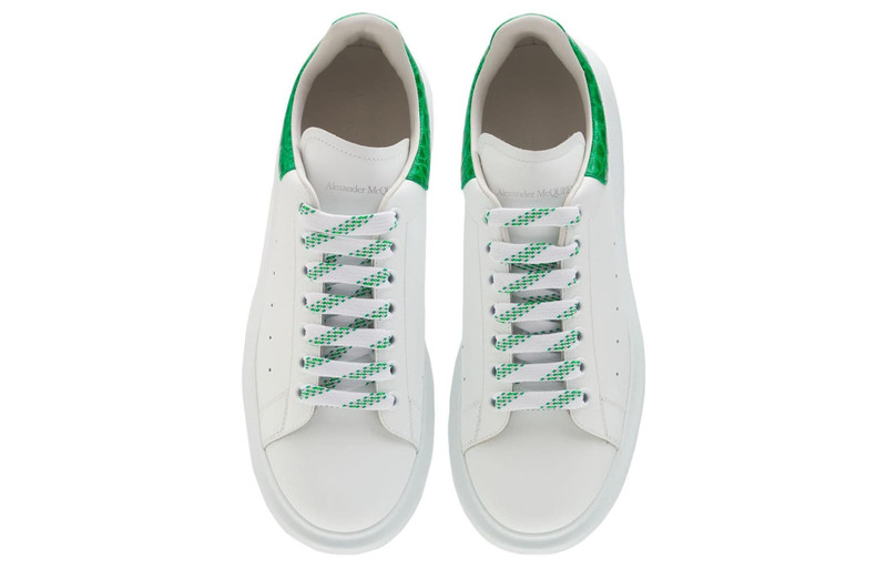 Alexander McQueen Alexander McQueen Oversized Sneaker 'White Green Crocodile' 625162WHYB89409 outlook