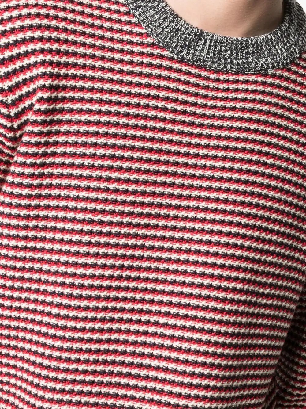 striped knit jumper - 5