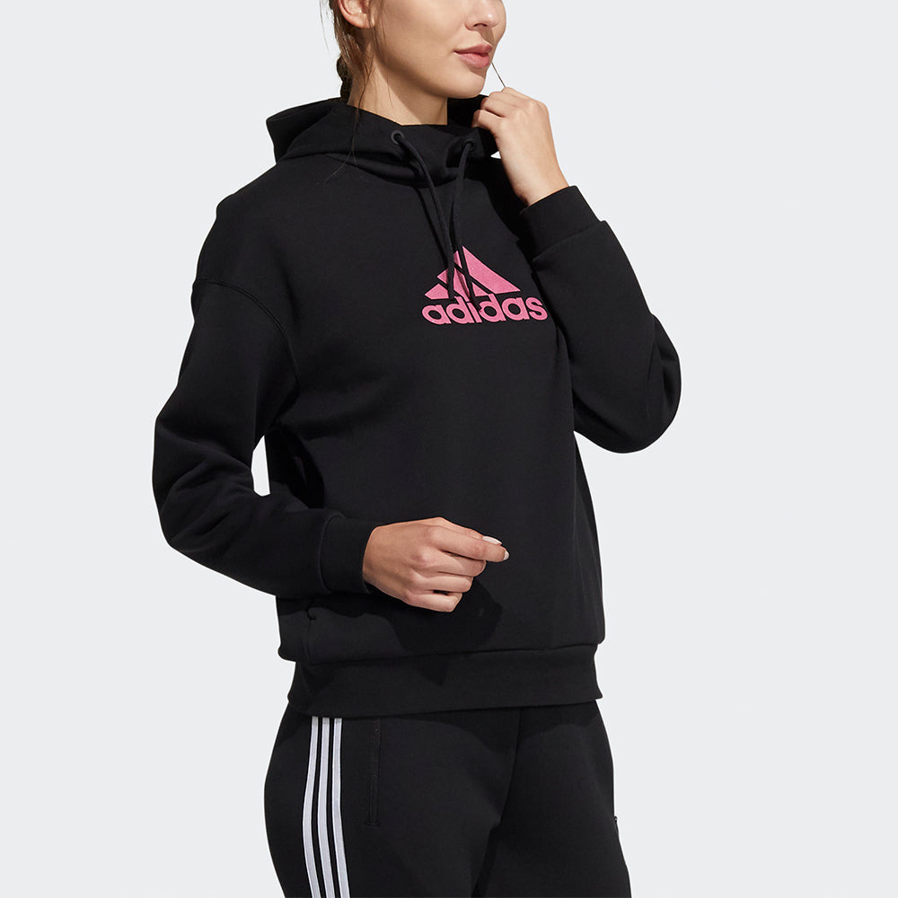 (WMNS) adidas Fi Sweater Hoodies 'Black Pink' HB7362 - 4