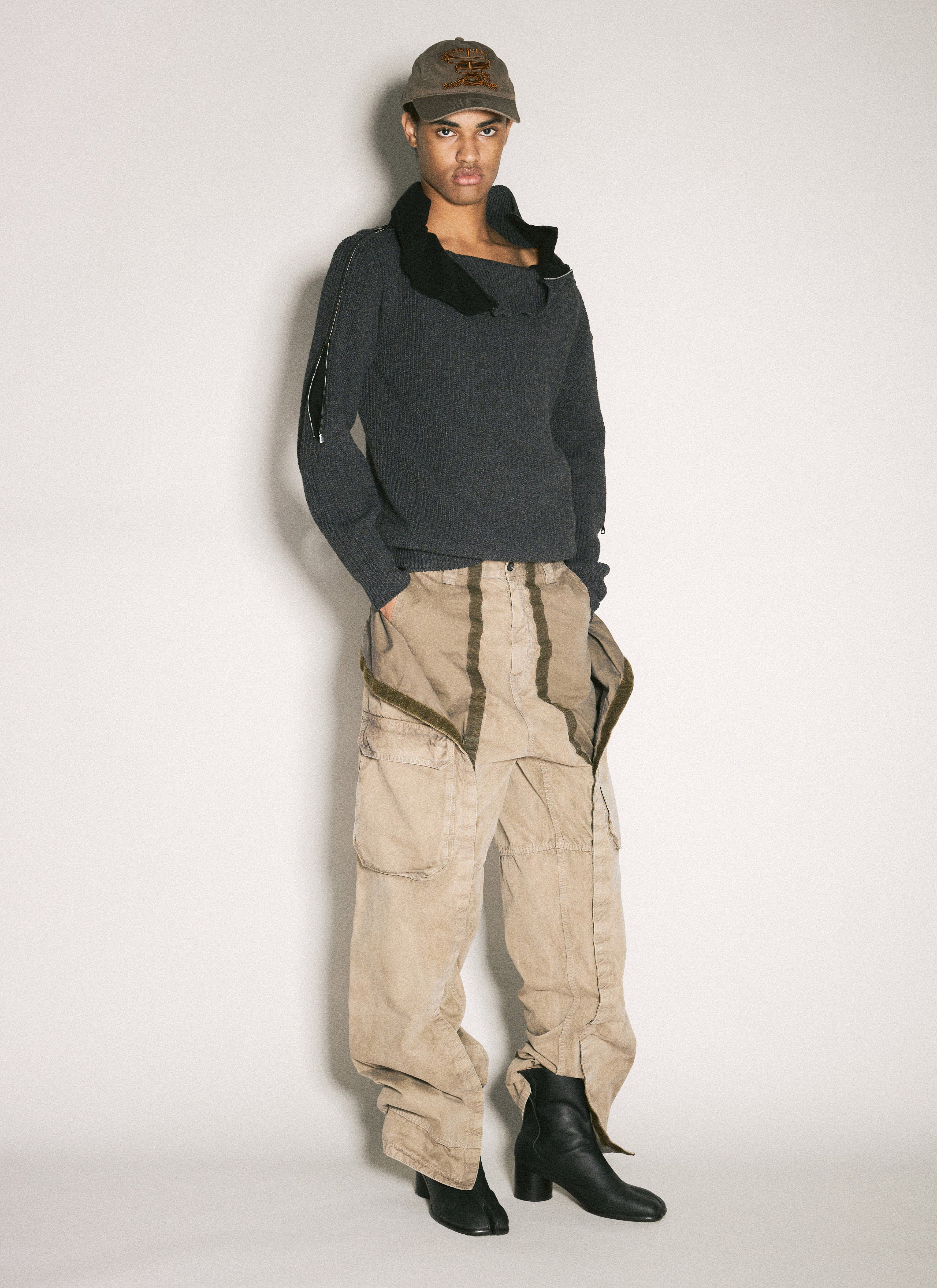 Y PROJECT - Y/Project Men Zip-Insert Knit Sweater - 2