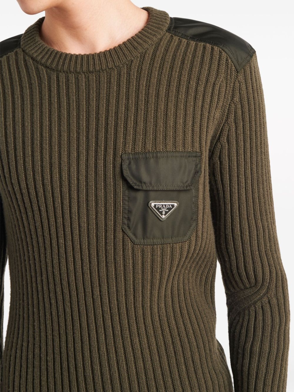 logo-appliquÃ© cashmere jumper - 4
