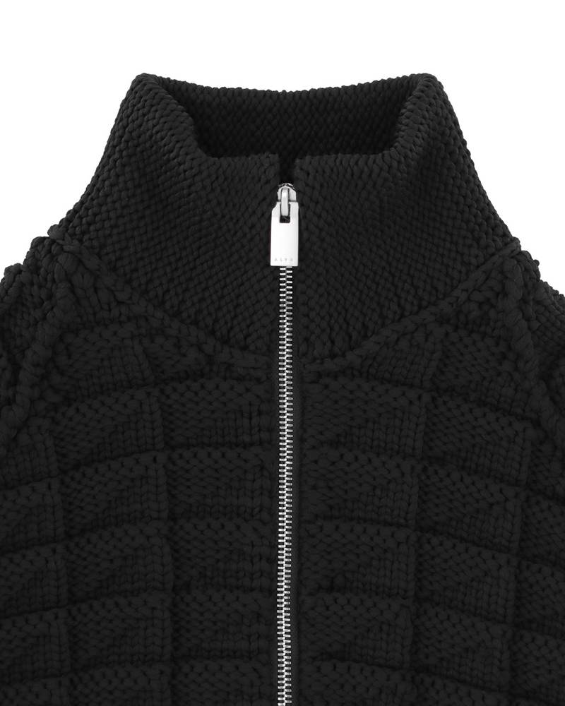 CHUNKY KNIT ZIP CARDIGAN 6