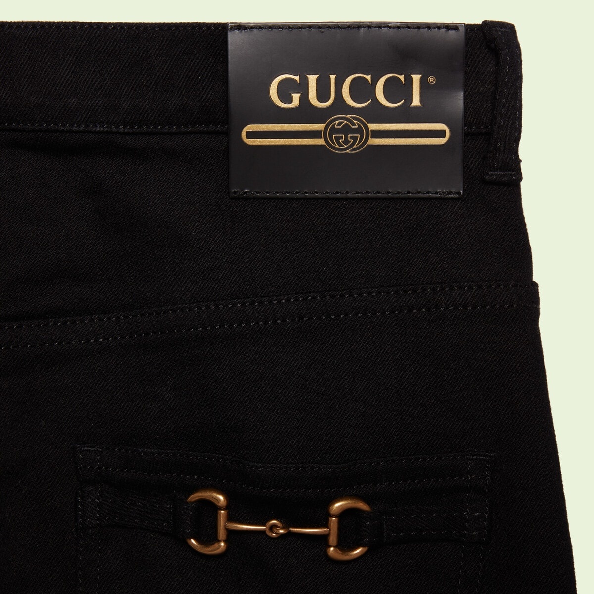 GUCCI Denim pant with Horsebit