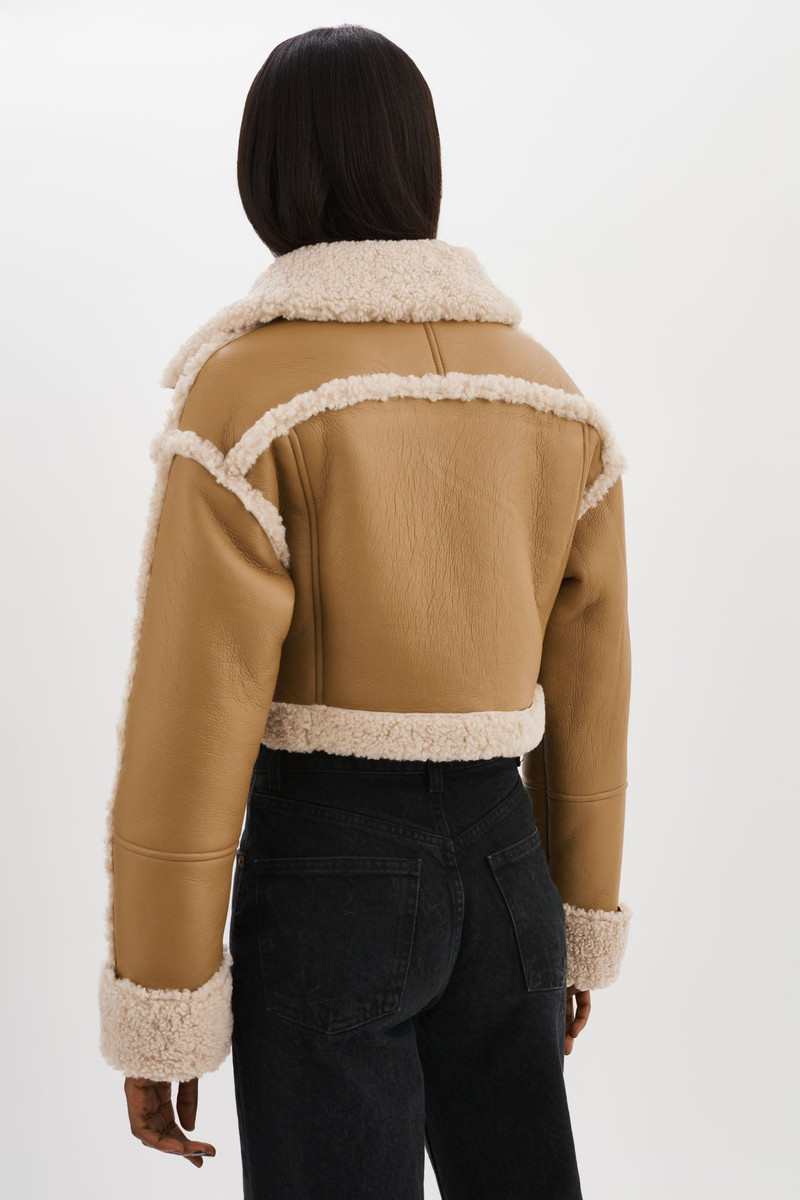 ADRINA | Faux Shearling Crop Jacket 6