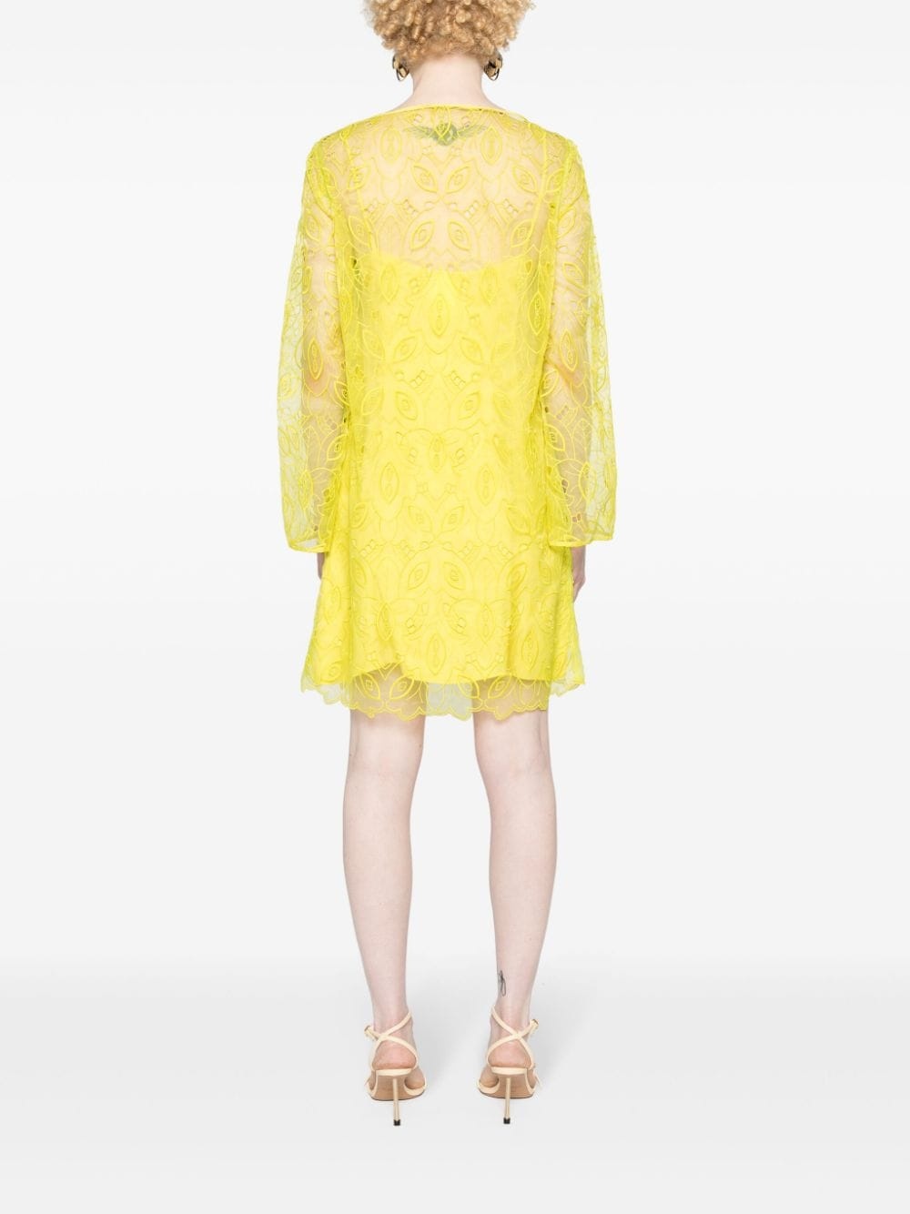 Bracco motif-embroidered midi dress - 4