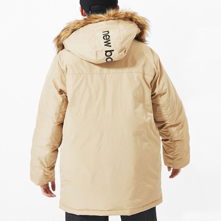 New Balance Classic Down Jacket 'Beige Brown' AMJ13329-HNA - 4