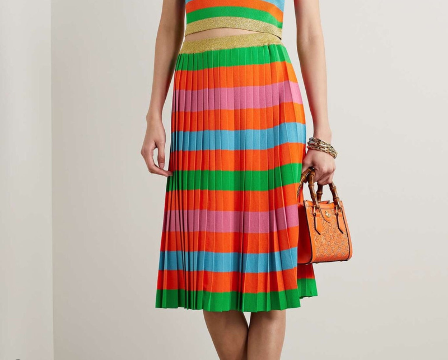 GUCCI Gucci Viscose Blend Striped Skirt