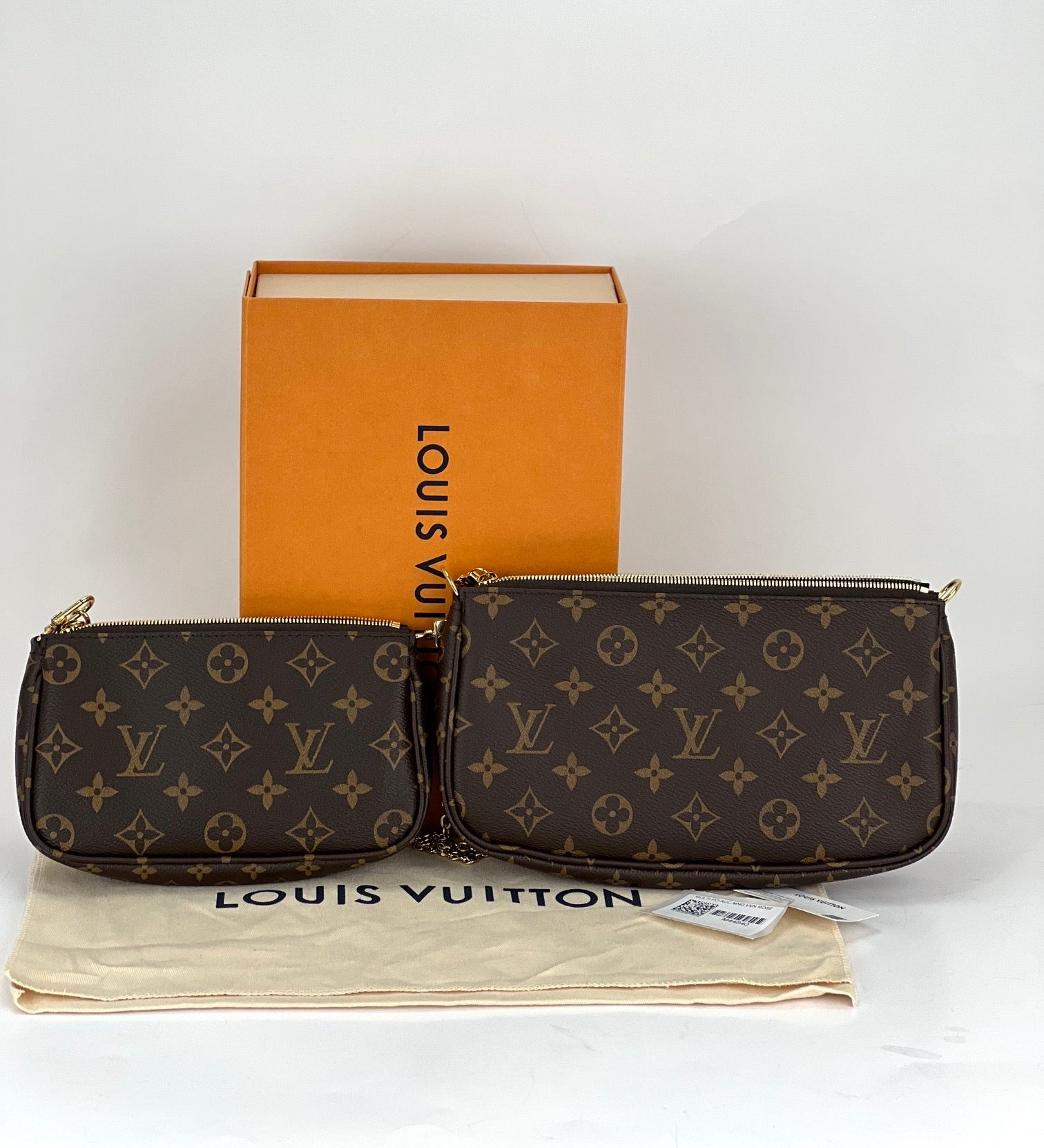 Louis Vuitton Multi Pochette Accessoires Monogram Canvas Brown Preowned - 9