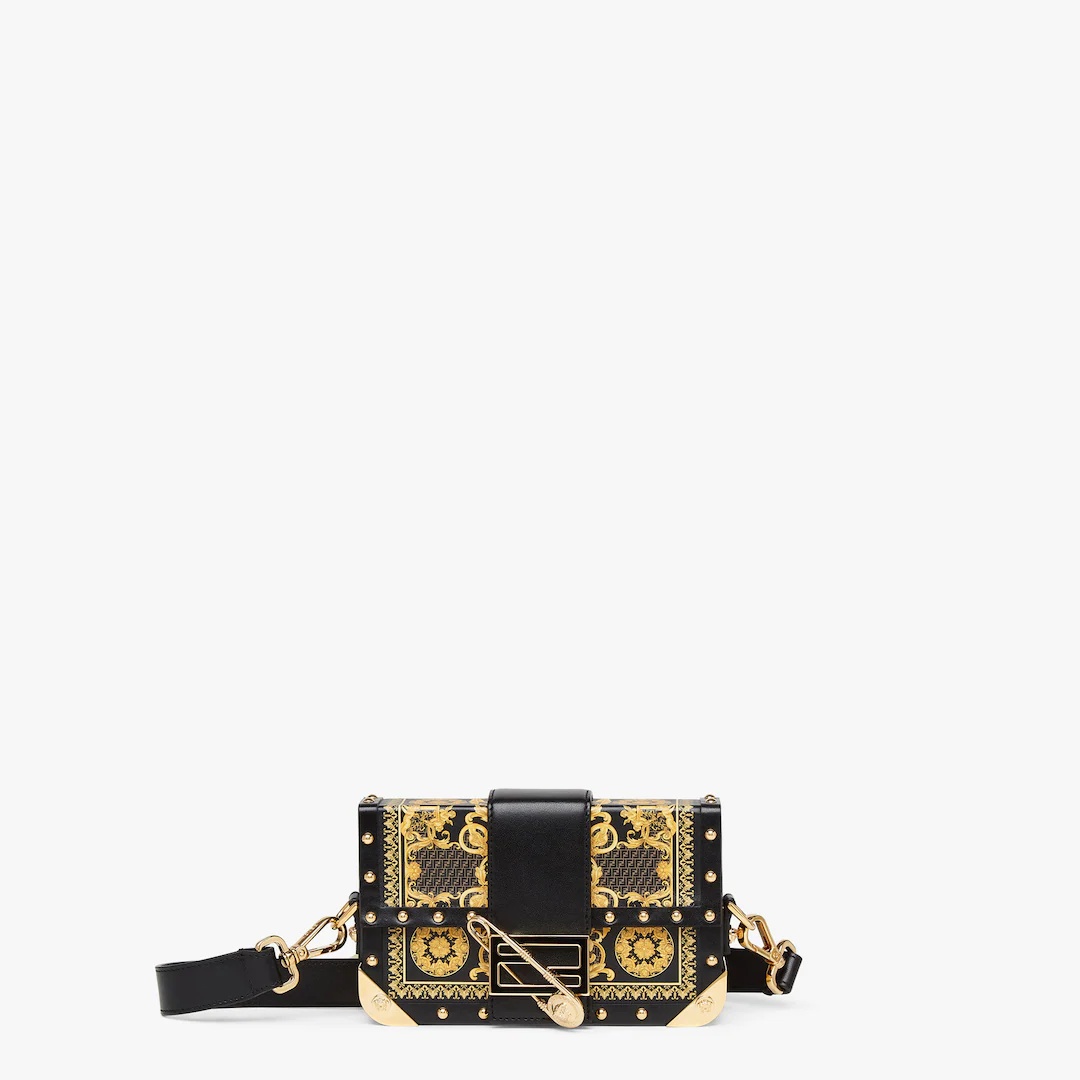 Fendace leather bag with multicolor print - 1