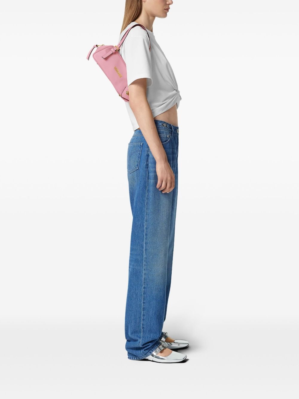 logo-lettering shoulder bag - 2