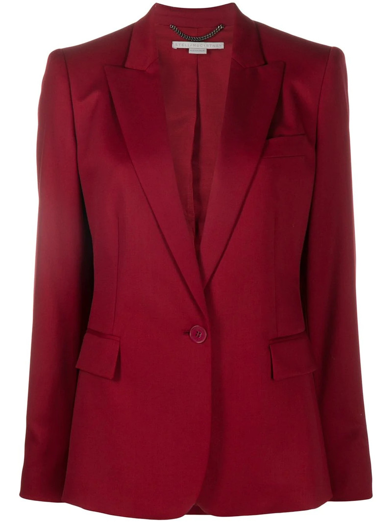 slim-fit single-breasted blazer 1