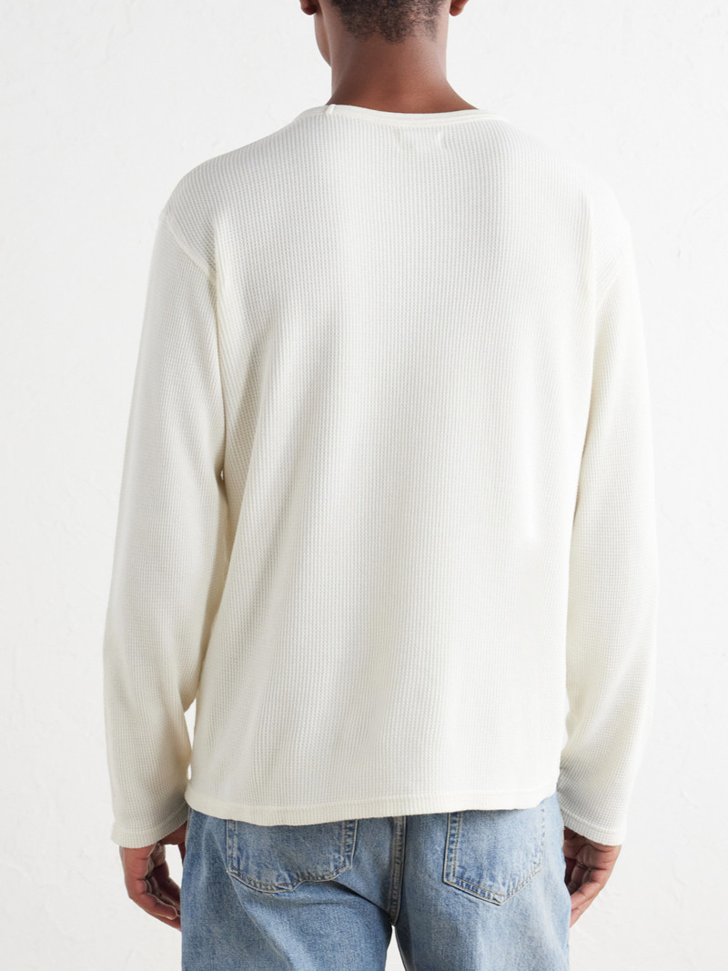 Waffle-Knit Cotton T-Shirt 4