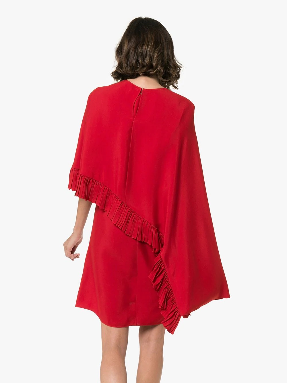 asymmetric cape mini dress - 4