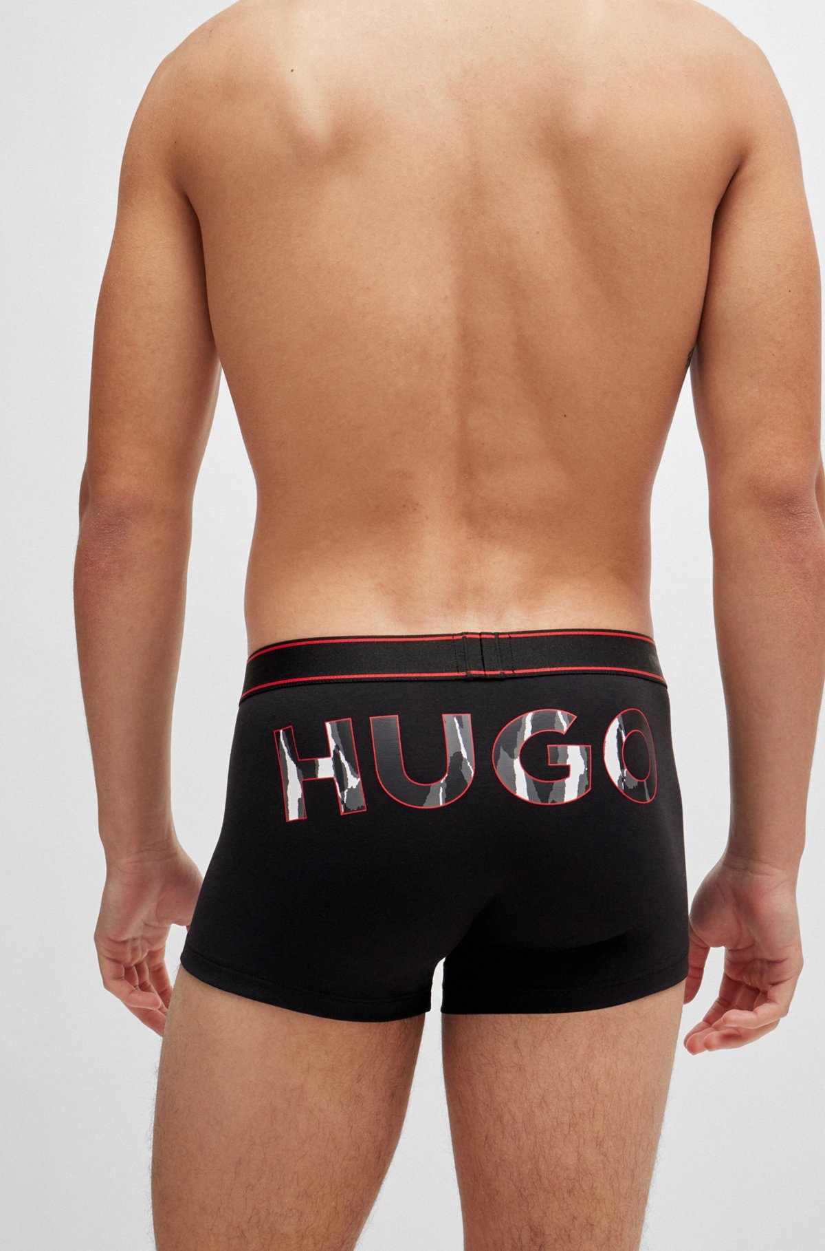 TWO-PACK OF STRETCH-COTTON TRUNKS WITH LOGO GRAPHICS - 5