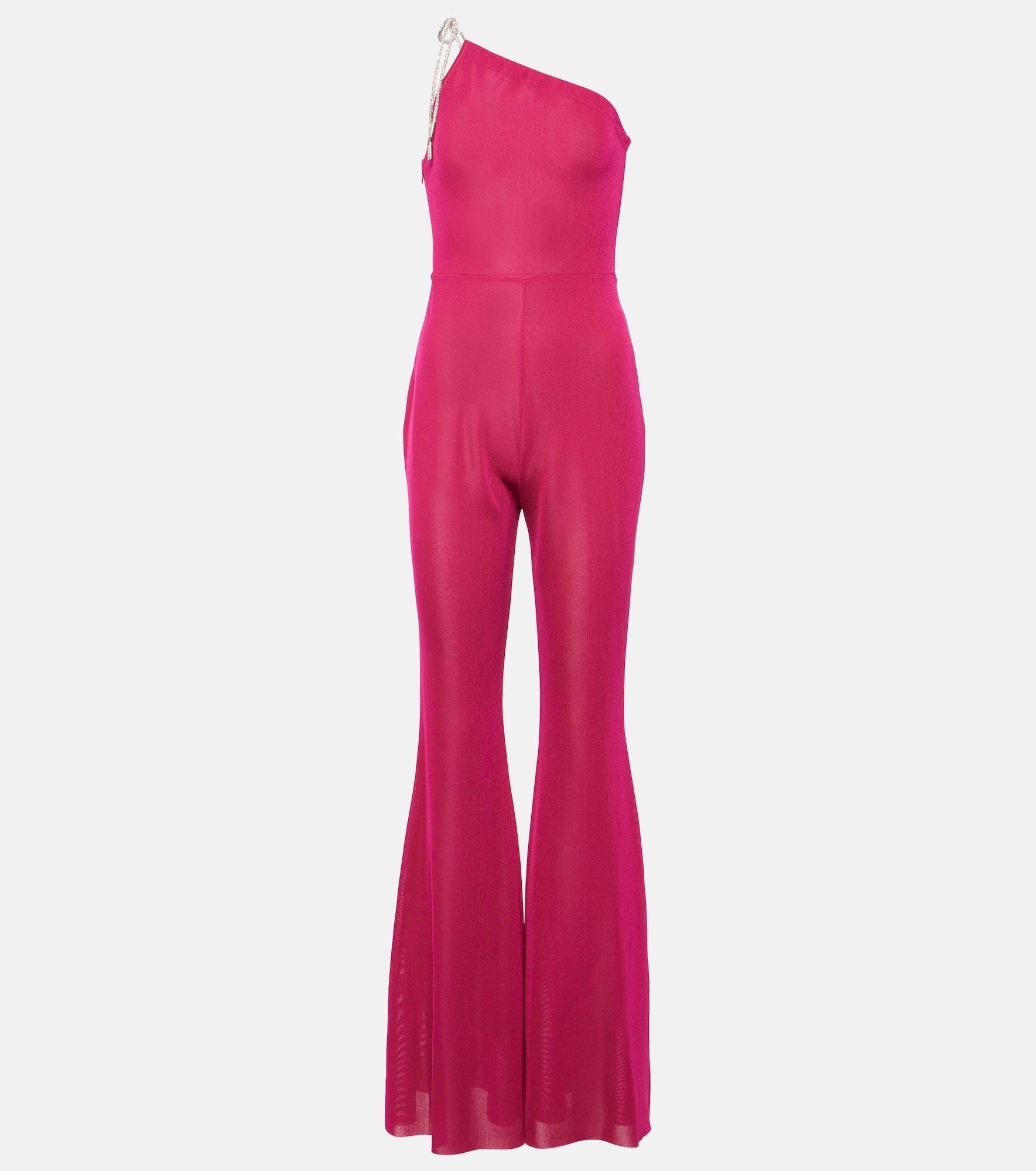 One-shoulder flared jumpsuit - 1