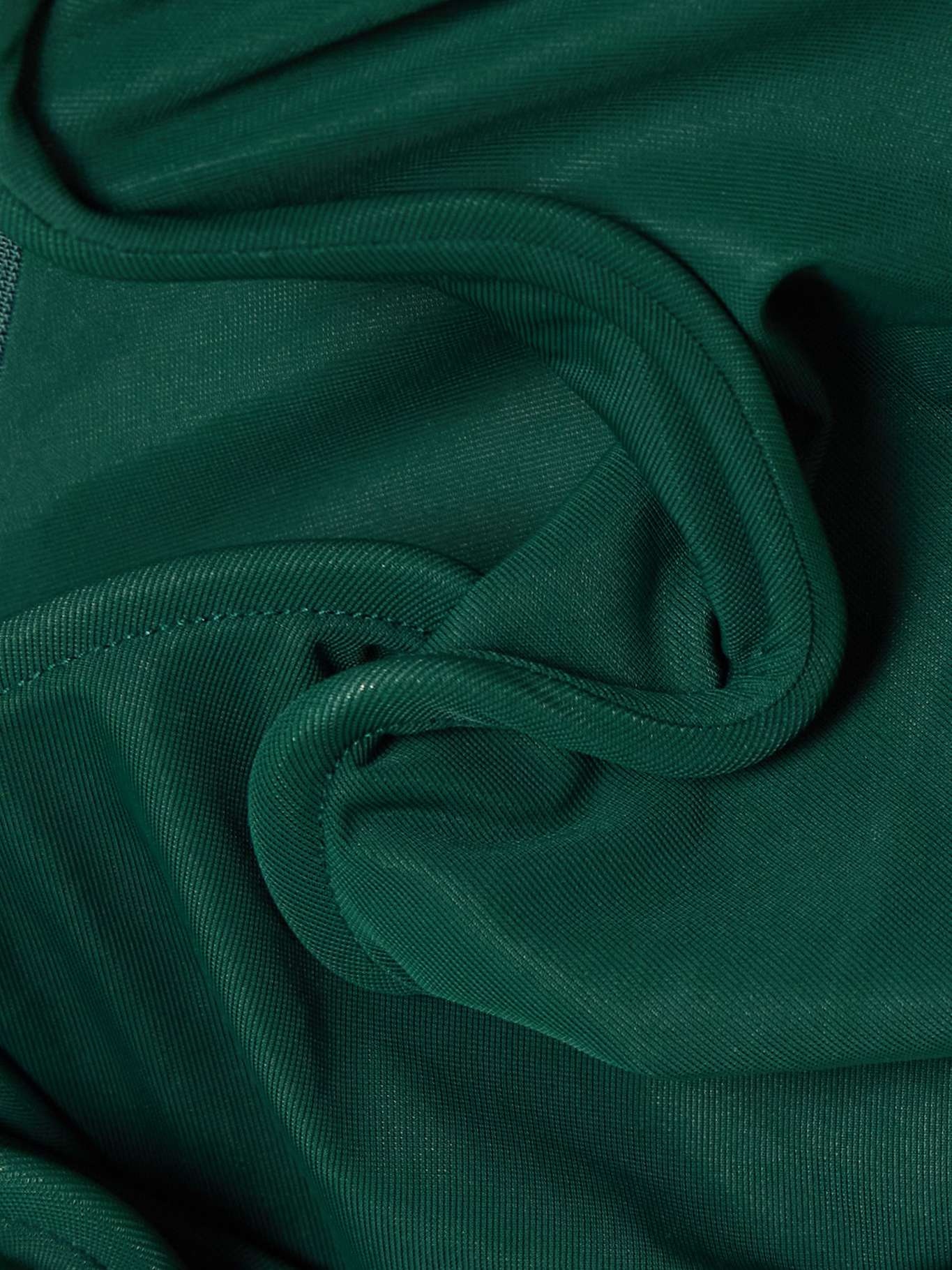 Venus faux pearl-embellished cutout stretch-jersey bodysuit Green - 4