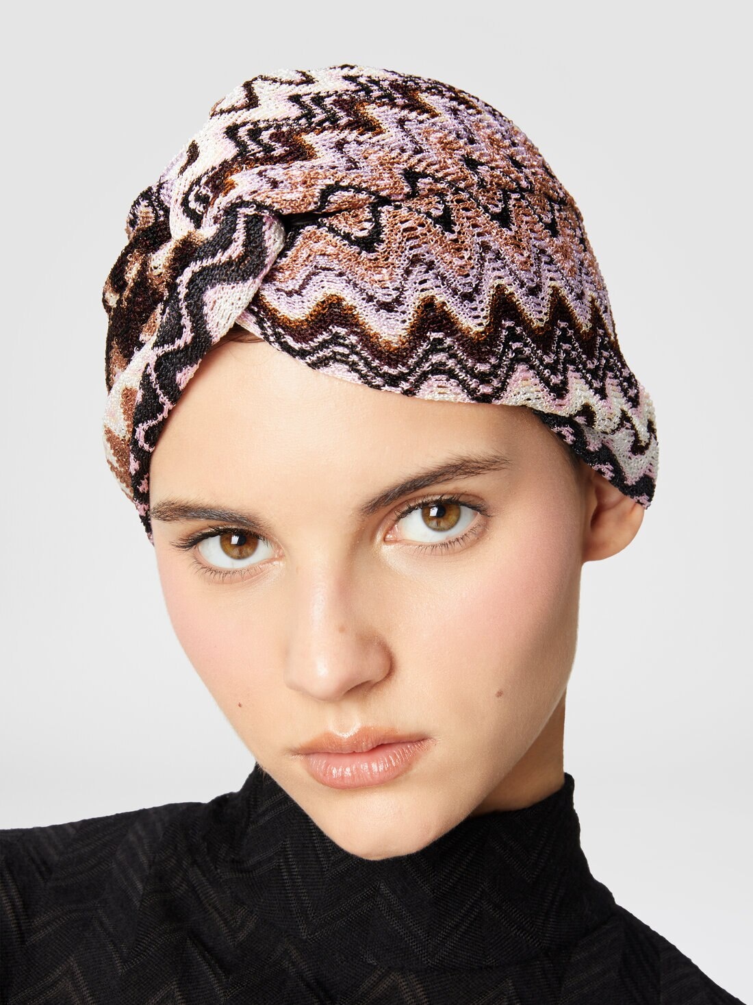 Chevron viscose turban - 3