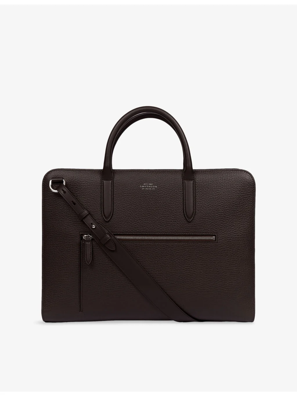 Ludlow Ultra-Slim Leather Briefcase - 1