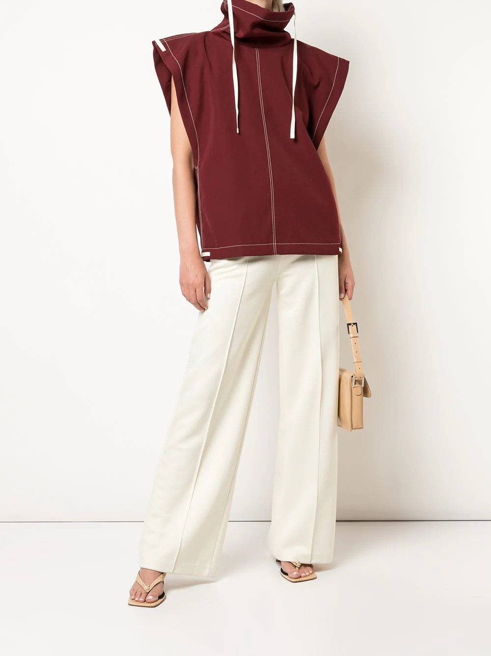 hooded gabardine jacket - 2