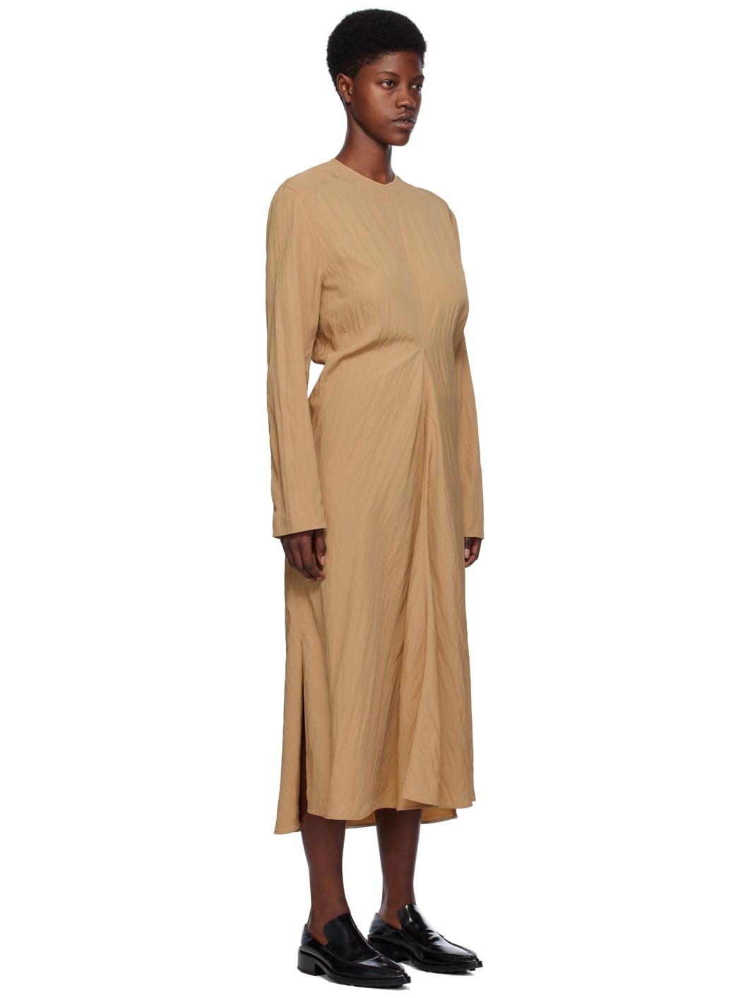 Tan Welles Midi Dress - 2