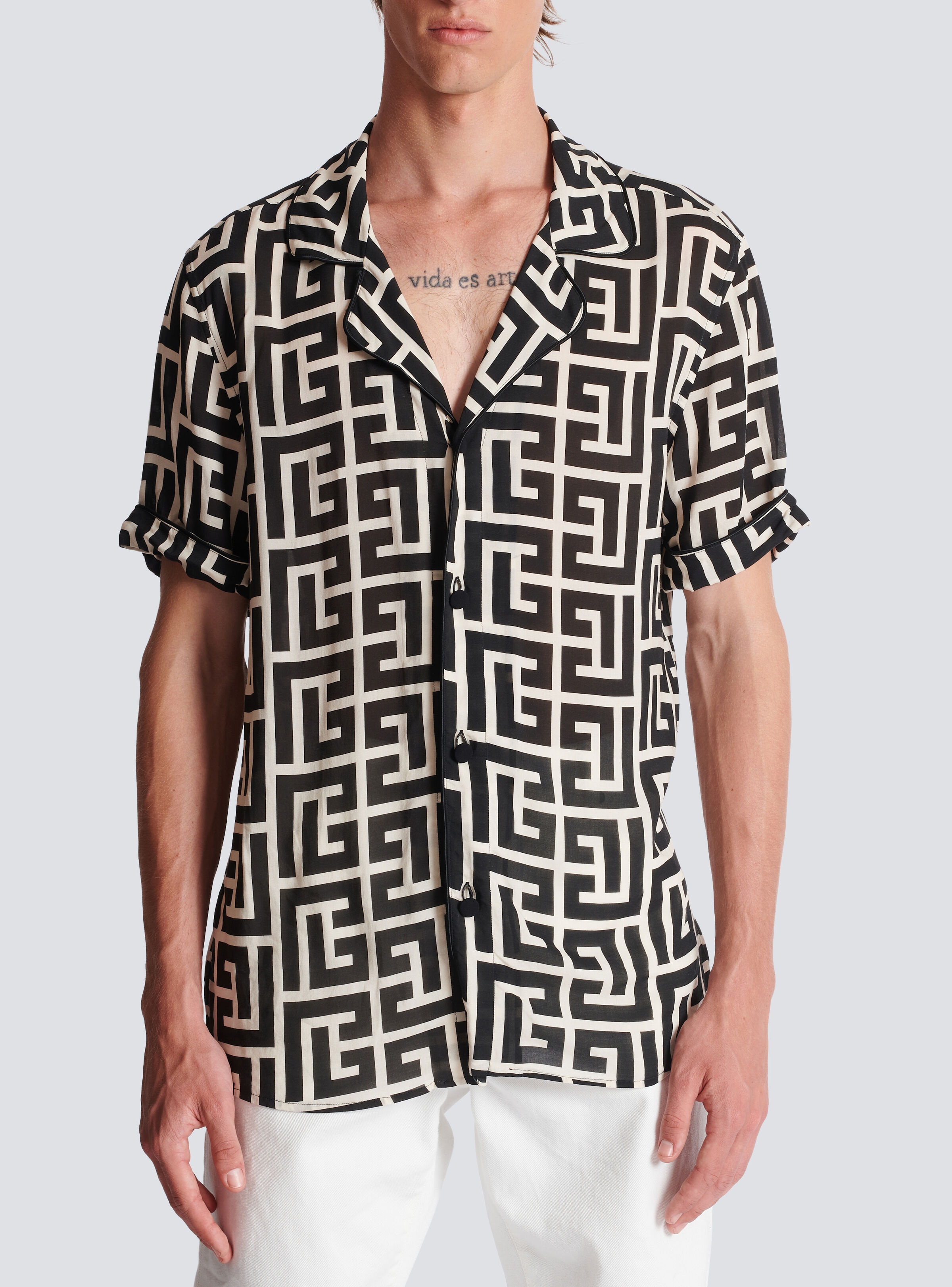 Monogram-printed shirt - 5