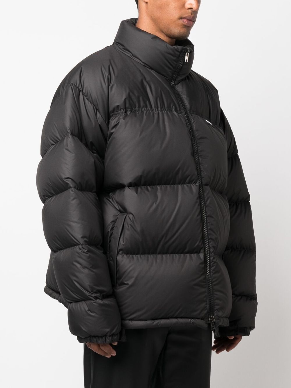 funnel-neck puffer jacket - 4