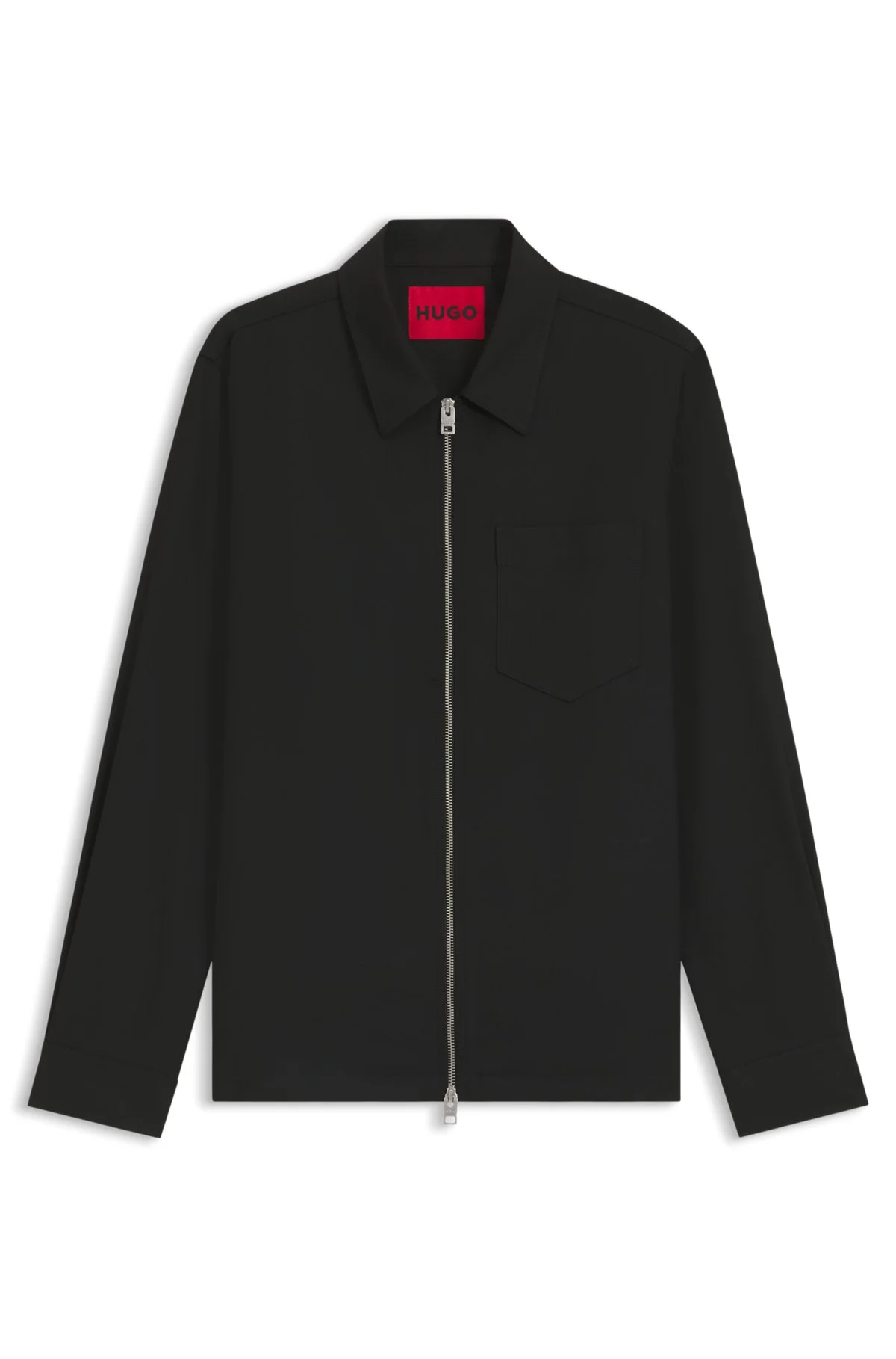 REGULAR-FIT SHIRT WITH TWO-WAY ZIP - 1