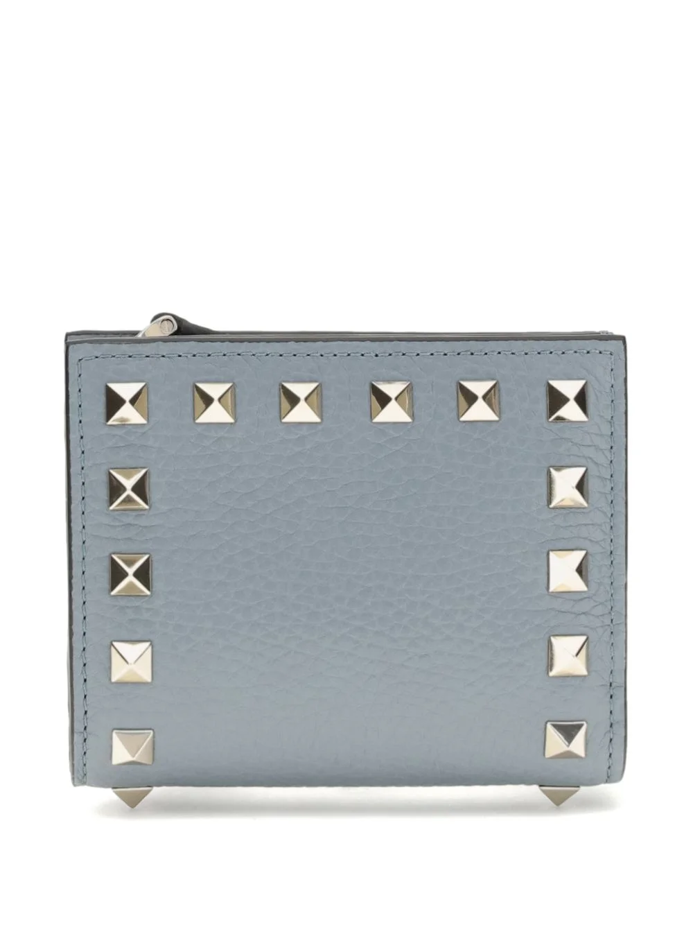 rockstud flap leather wallet - 1