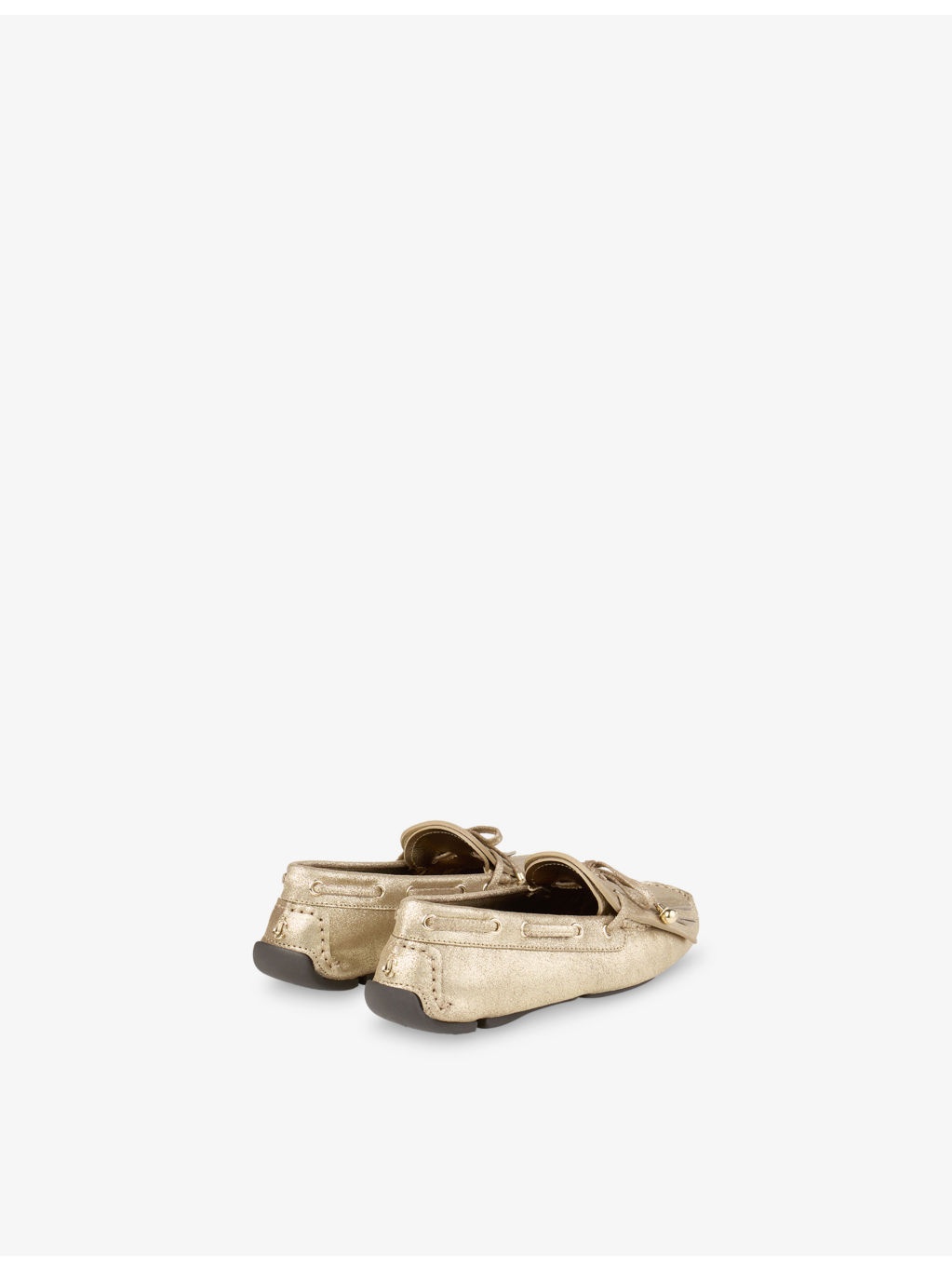 Manon F Metallic Reverse Suede Loafers - 4