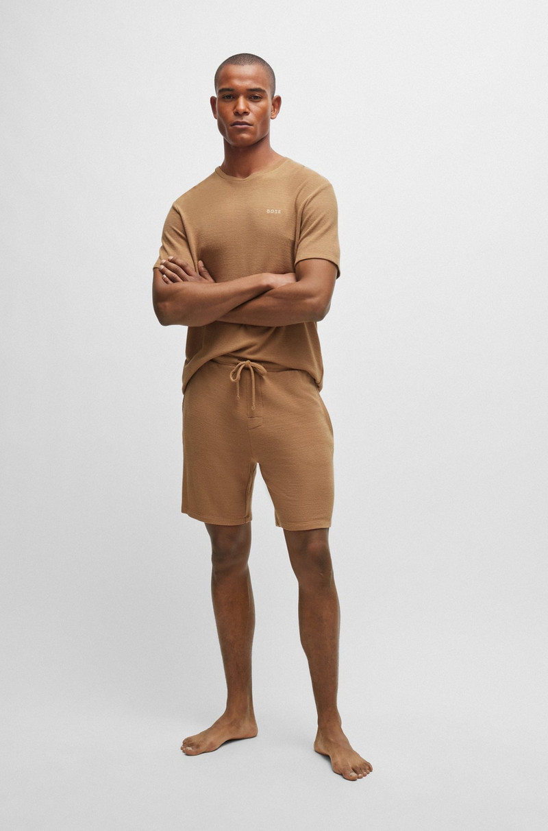 BOSS STRETCH-JERSEY PAJAMA SHORTS WITH EMBROIDERED LOGO outlook