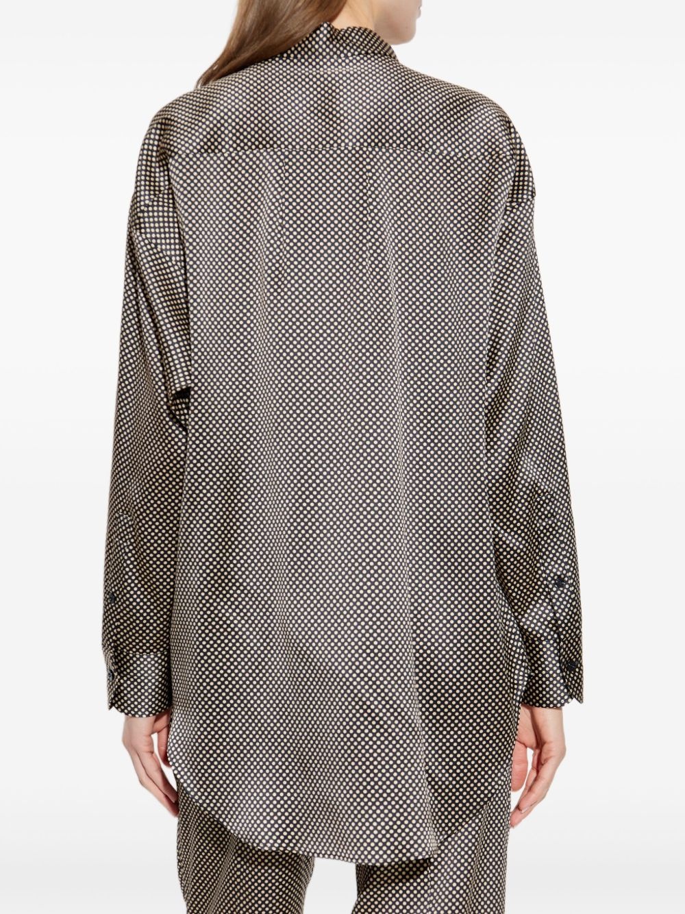 polka dot long-sleeve shirt - 4