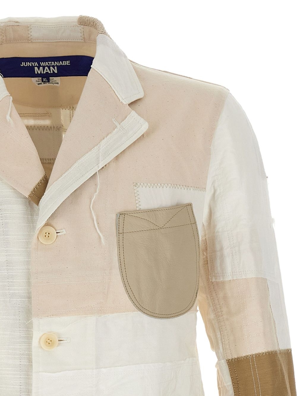 patchwork blazer - 3