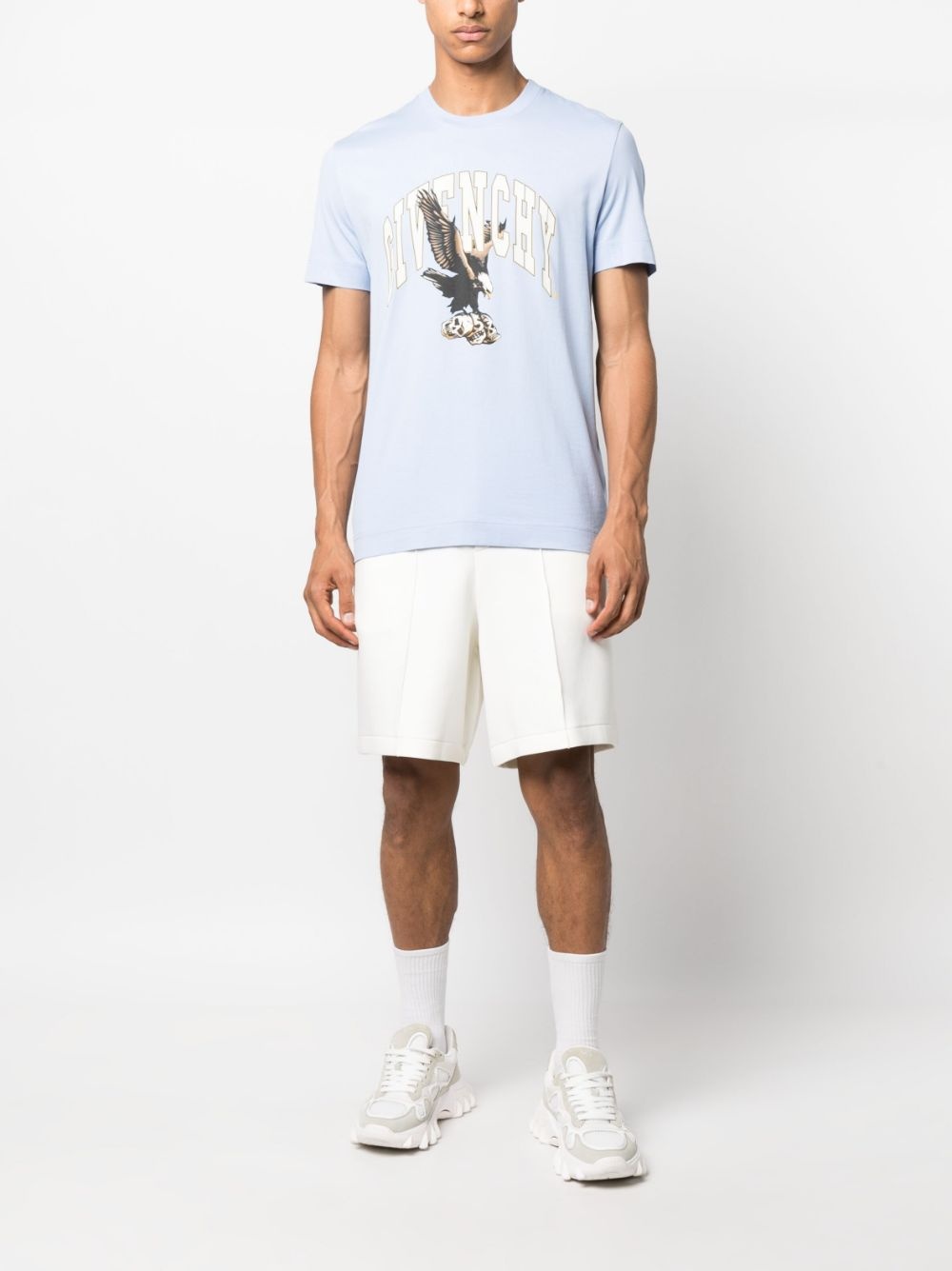 Eagle logo-print cotton T-shirt - 2