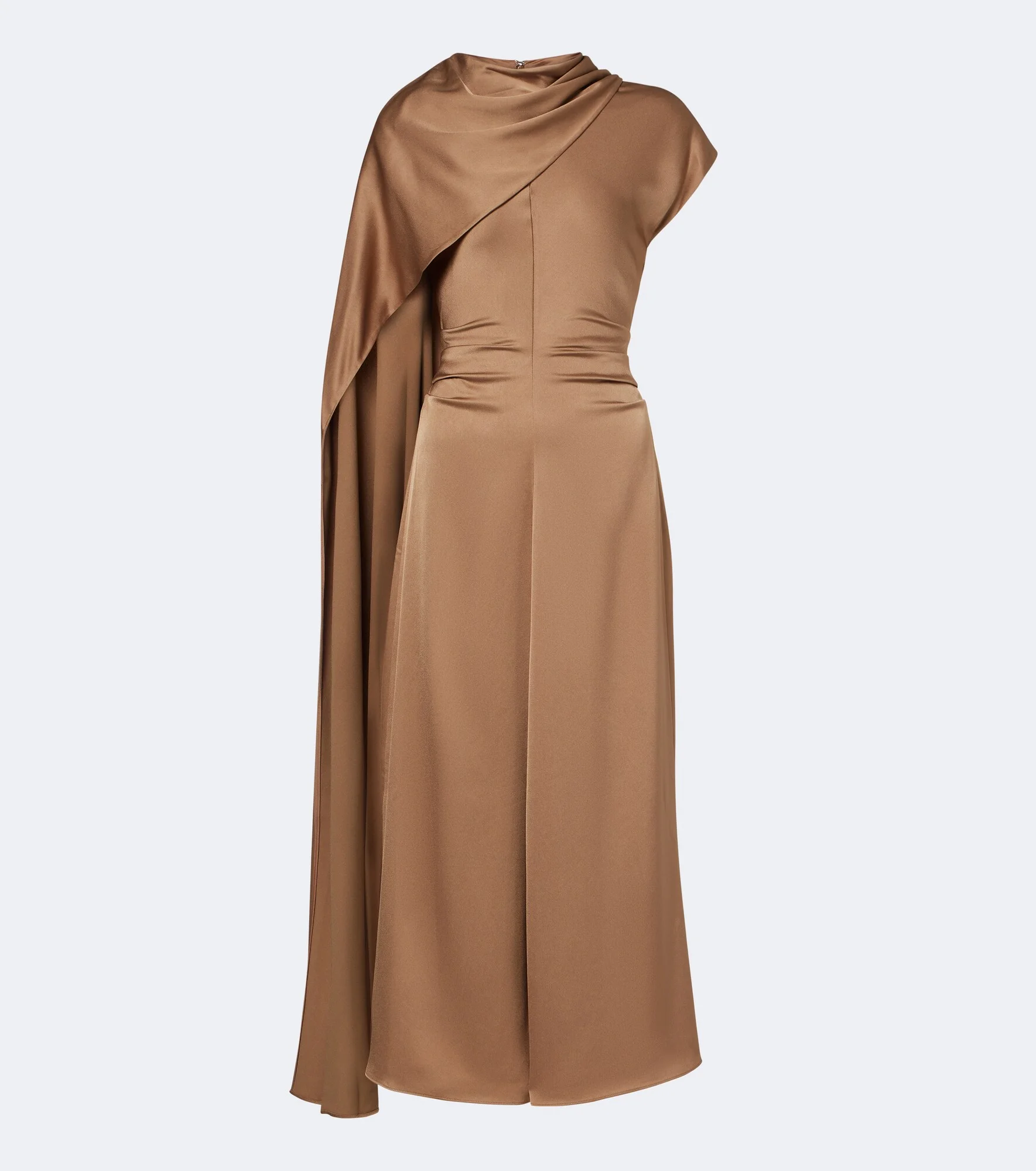 Jacka caped satin midi dress - 1