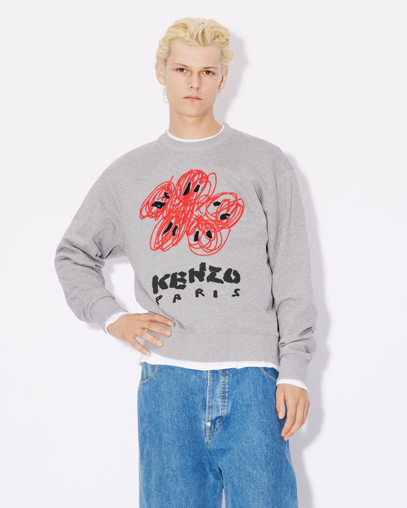 'KENZO Drawn Varsity' embroidered sweatshirt 3